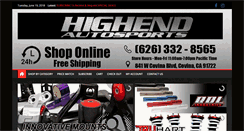 Desktop Screenshot of highendautosports.com
